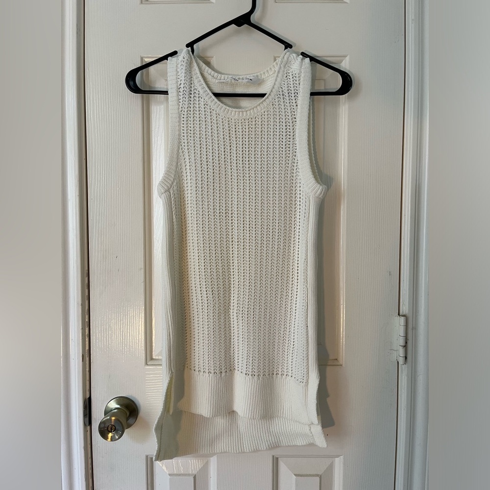 Athleta xs white sweater tank